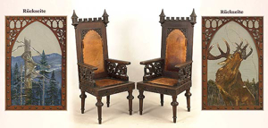 Picture of Pair of neogothic armchair