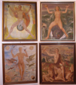 Picture of Group of oil paintings Four elements by H. Condrus