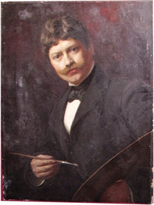 Picture of Oil painting self-portrait