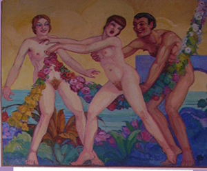 Picture of Oil painting Erotic scene