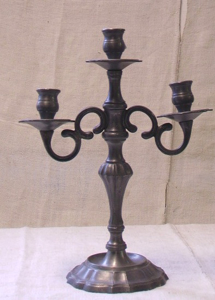 Picture of candelabra in pewter