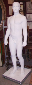 Picture of Plaster cast sculpture of a standing man