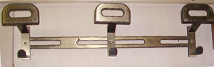 Picture of brass wall clothes hanger 3 hooks