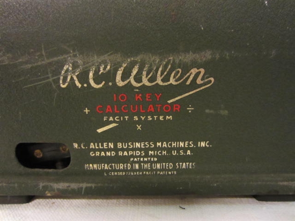 Picture of Calulator R.C. Allen Model 35