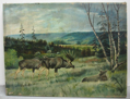 Picture of Oil painting Elk by K.R. P.F.