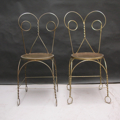 Picture of Two of golden iron chairs