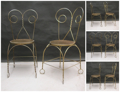 Picture of Two of golden iron chairs