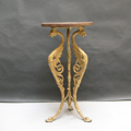Picture of cast iron bistrot small table with gryphons