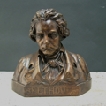 Picture of Plaster cast bust sculpure painted in bronze Beethoven
