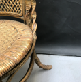 Picture of Golden wicker chair
