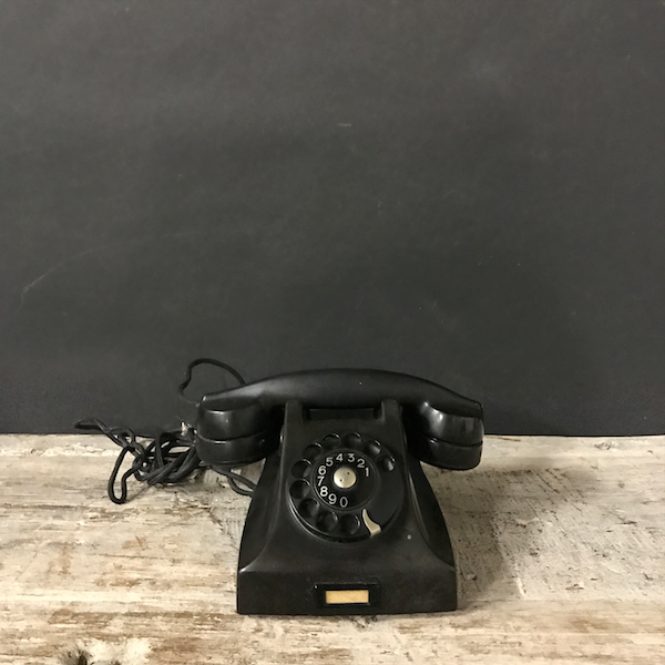 Picture of Fatme Bakelite black telephone from 30s / 40s