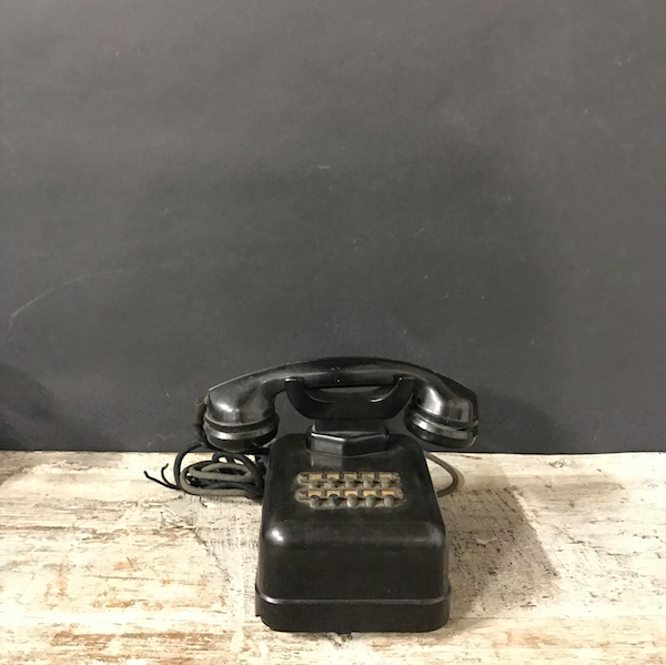 Picture of Black bakelite telephone exchange from 30s