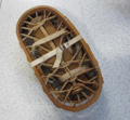 Picture of wooden and rope snowshoes 
