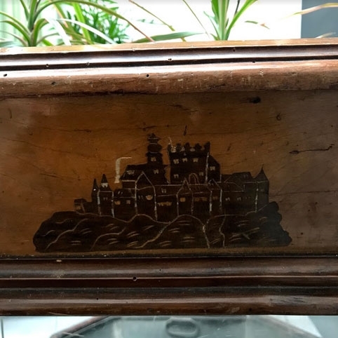 Picture of Two tanks Biedermeier planter made in various inlaid woods