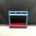 Picture of Red and blue wooden planter