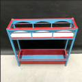 Picture of Red and blue wooden planter