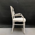 Picture of White chair with armrest in Vienna's style