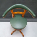 Picture of office armchair green lether