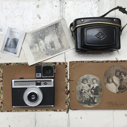 Picture of vintage cameras