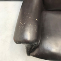 Picture of Faux brown leather armchair from the 60s