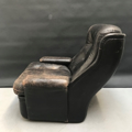 Picture of Black leather armchair from 70s