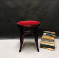 Picture of Mahogany bent beechwood with red velvet seat