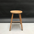 Picture of Rustic stool made in light brown softwood