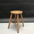 Picture of Rustic stool made in light brown softwood