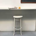 Picture of White Bar stool  in Thonet style