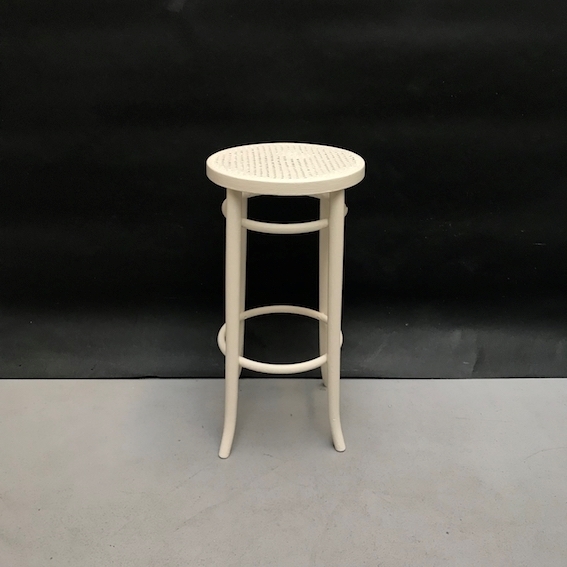 Picture of White Bar stool  in Thonet style