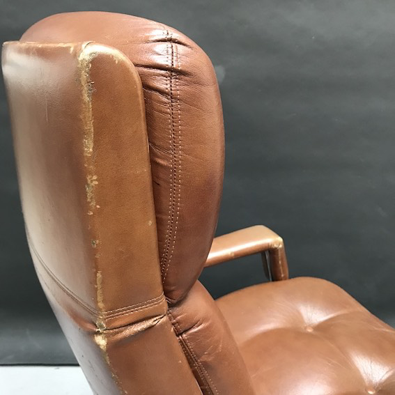 Picture of Office  swivel armchair 70s/80s -  leather