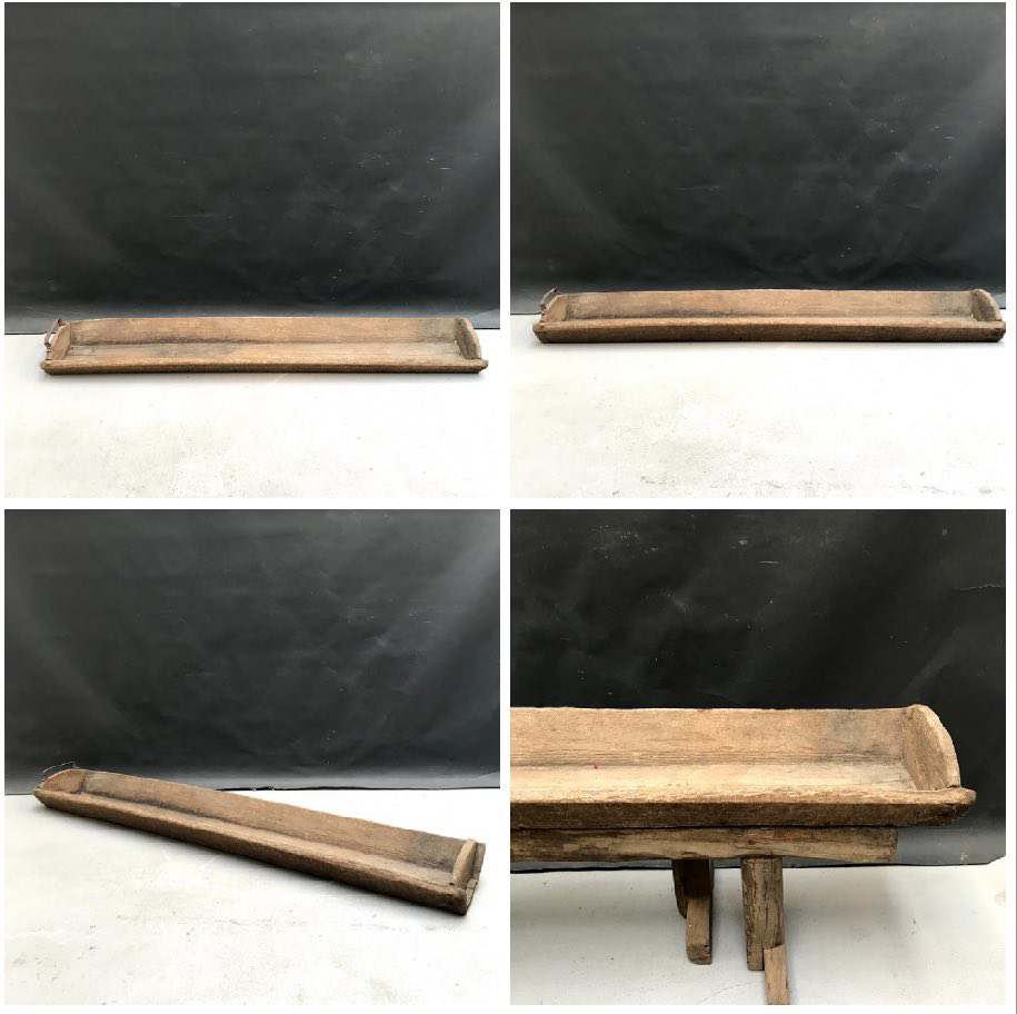 Picture of antique wooden feeding trough