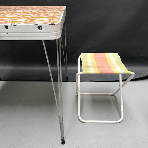 Picture of Folding camping table with chair and stool