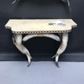 Picture of Console with mirror in horn and parchment