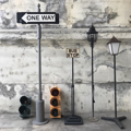 Picture of Street furniture: traffic lights, street ligts, road signs