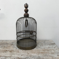 Picture of brass birdcage dome, wooden handle