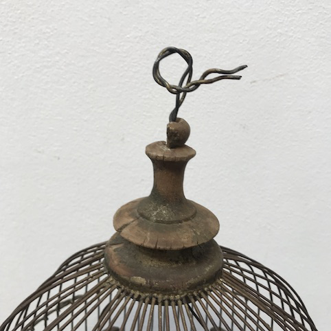 Picture of wooden dome square base birdcage