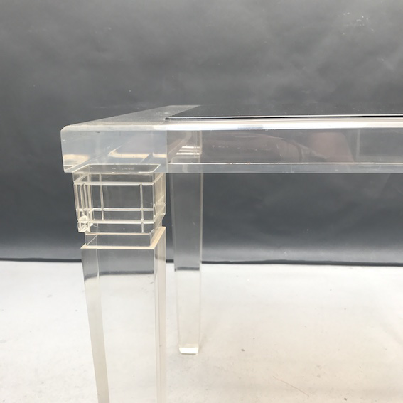 Picture of Lucite and glass coffee table