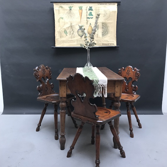 Picture of three Black Forest chairs