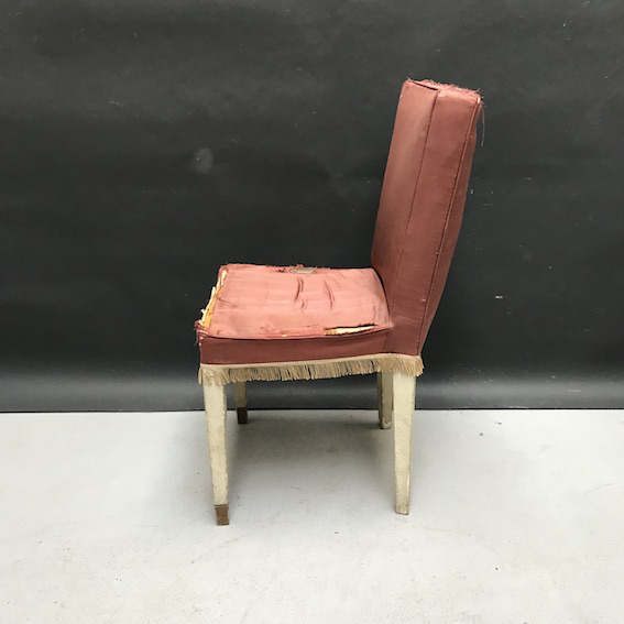 Picture of pink silk chair
