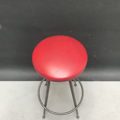 Picture of Red stool with grey legs