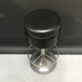 Picture of Black Leatherette swivel stool with chrome