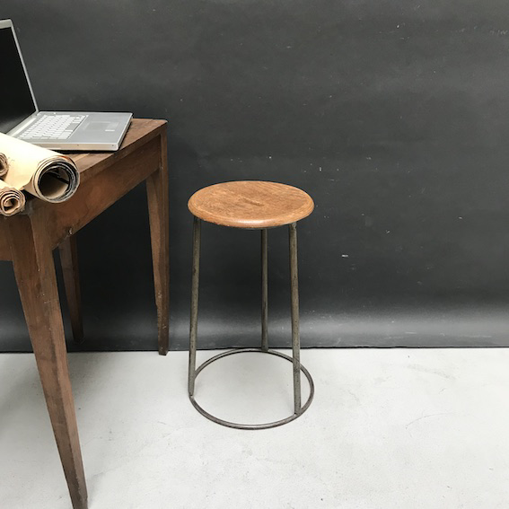 Picture of Wooden and metal artist stool 