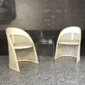Picture of Pair of white chairs from a cruise ship