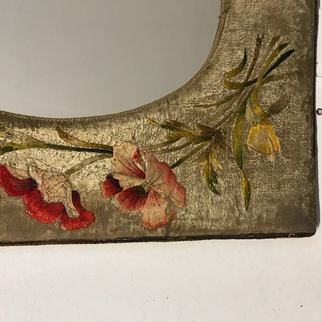 Picture of Art Nouveau embroider frame mirror